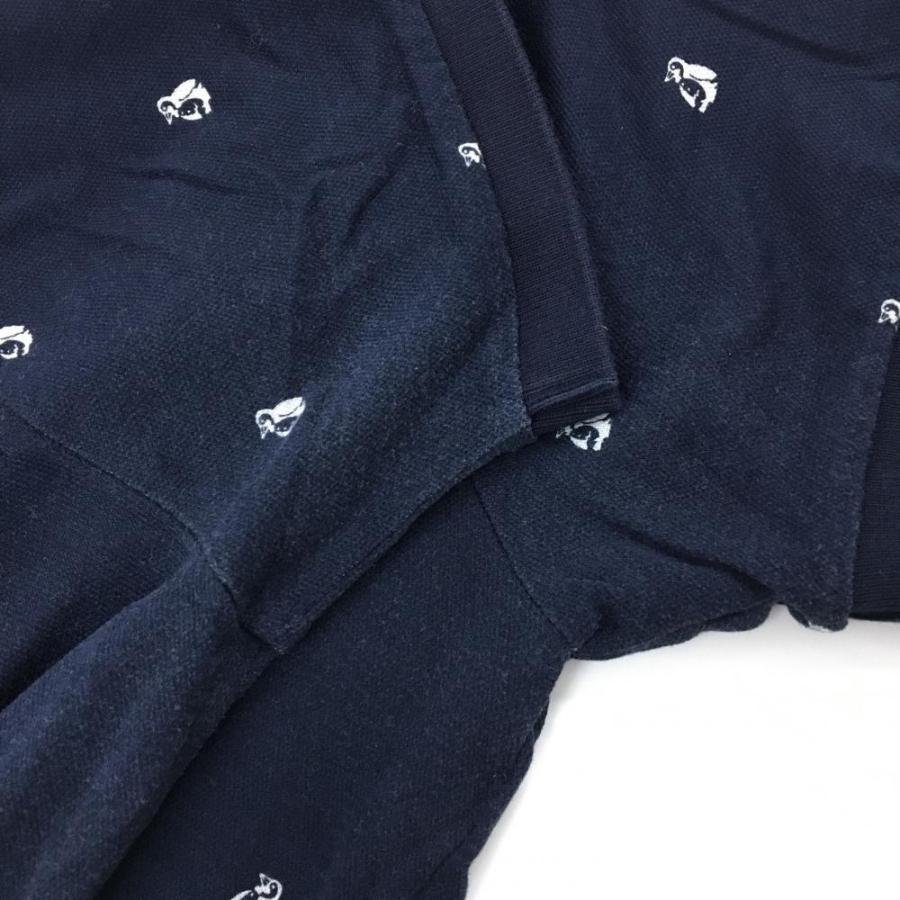 Munsingwear（マンシングウェア） 半袖ポロシャツ ネイビー×白