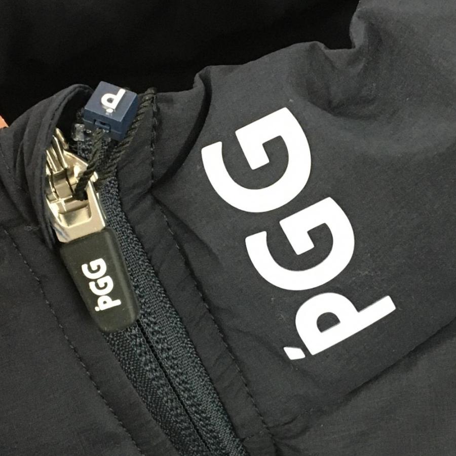 PGG 【新品】PGGパーリーゲイツ 中綿ベスト ネイビー×白 背面ロゴ