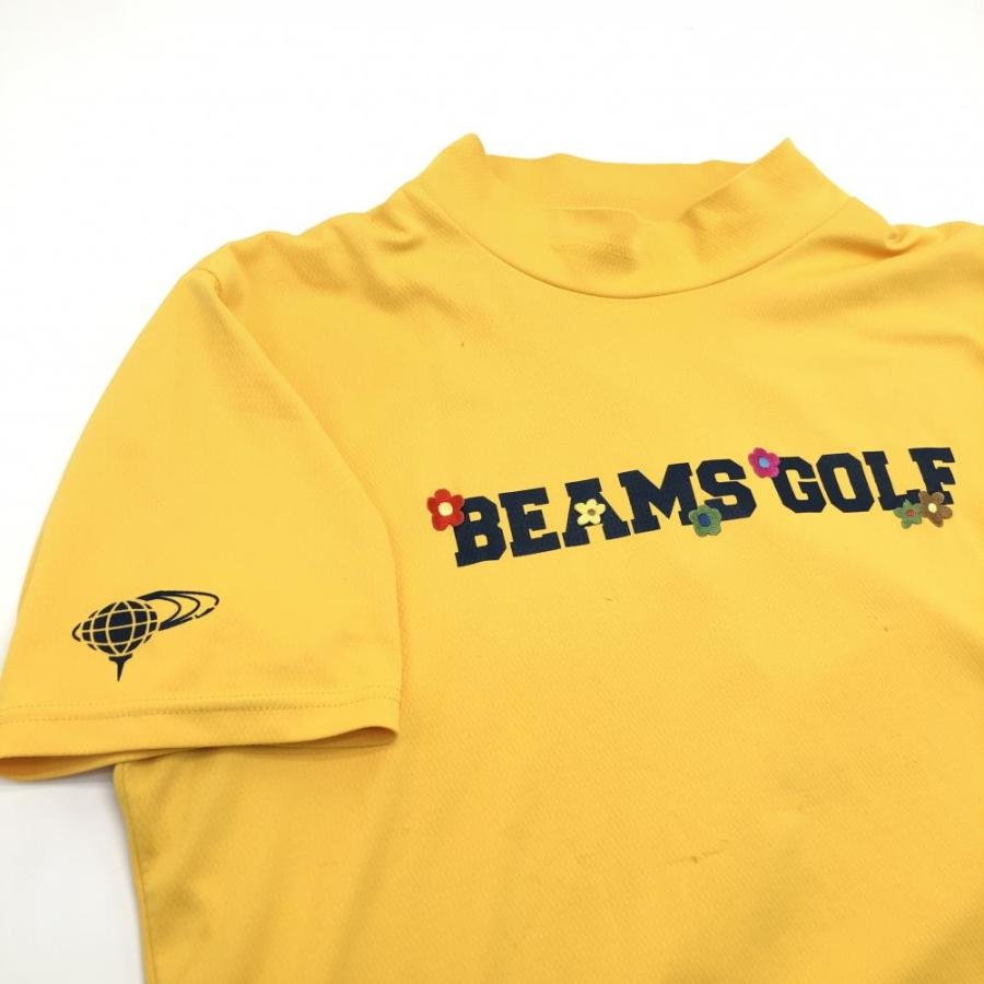 BEAMS GOLF（ビームス ゴルフ） 半袖ハイネックシャツ マスタード