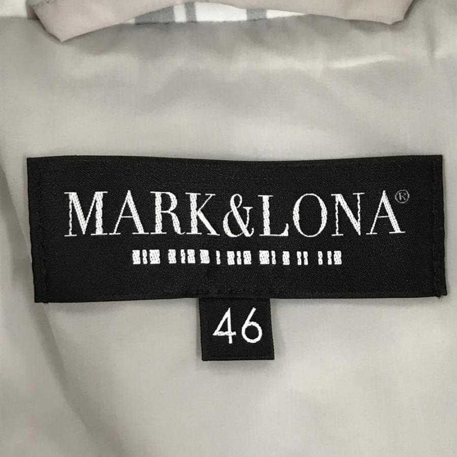 MARK&LONA（マークアンドロナ） 中綿異素材ジャケット 白×グレー×黒