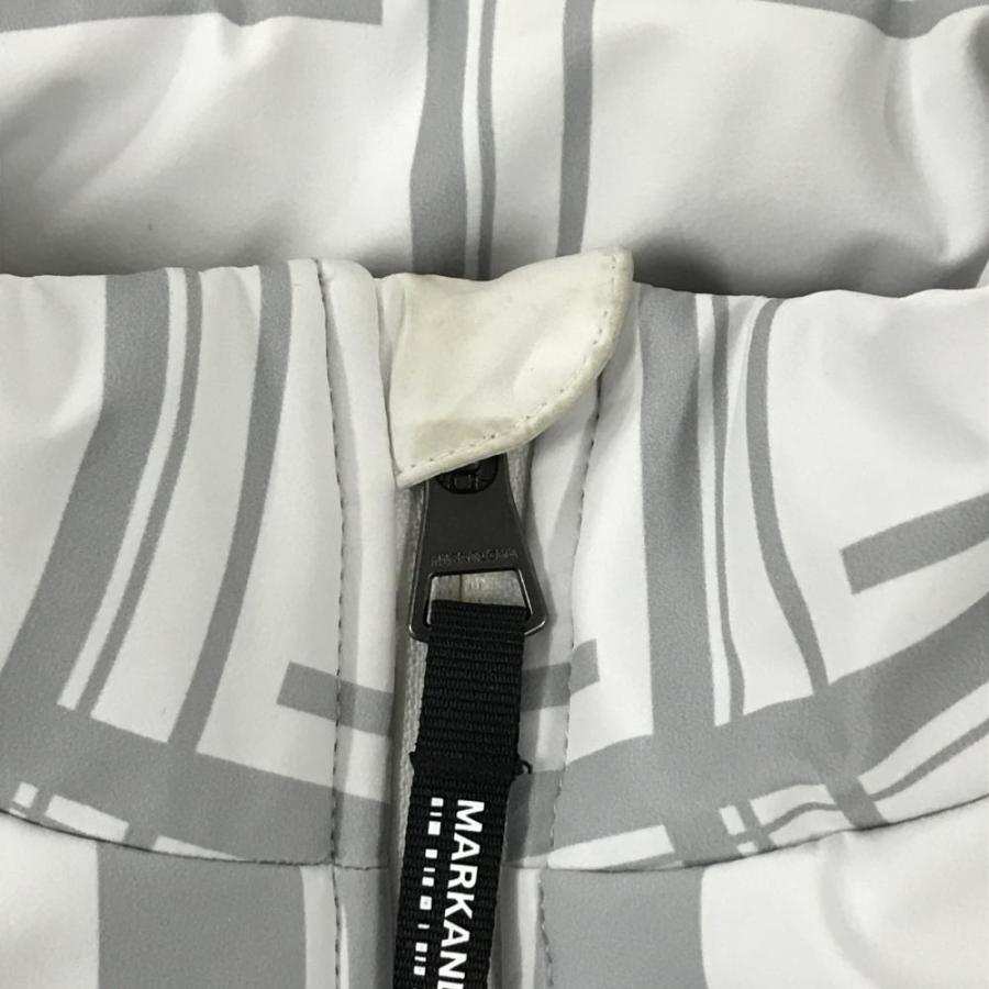 MARK&LONA（マークアンドロナ） 中綿異素材ジャケット 白×グレー×黒