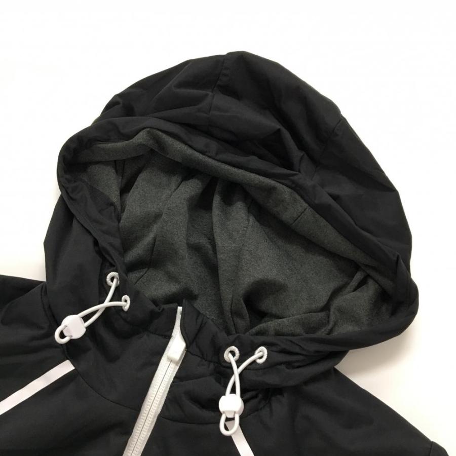 adidas（アディダス） 【新品】アディダス ジップパーカー 黒×白 袖