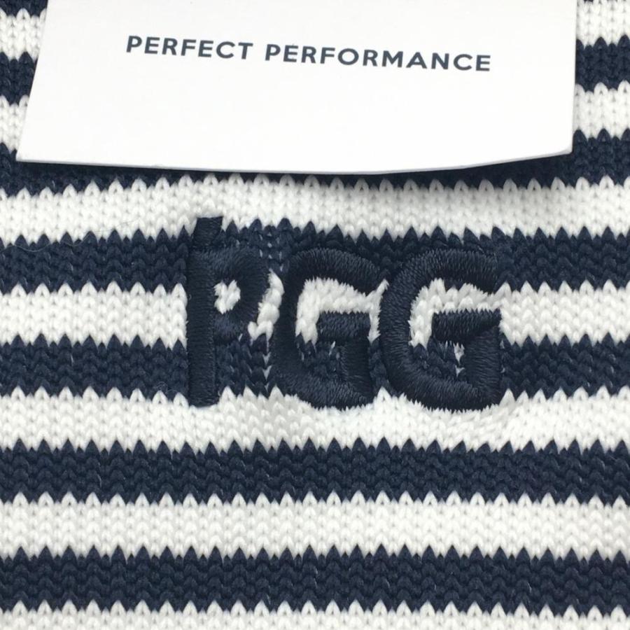 PGG 【新品】PGGパーリーゲイツ ハイソックス 白×ネイビー ボーダー