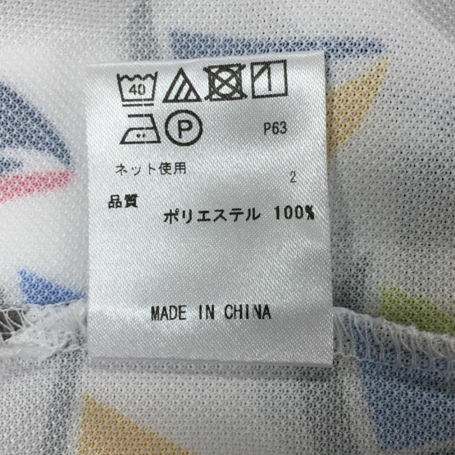 23区GOLF 23区ゴルフ 半袖ポロシャツ 白×マルチカラー ヨット総柄