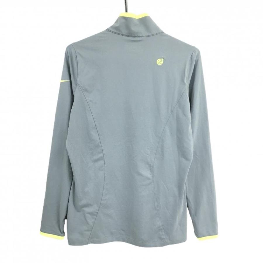 【新品タグ付】NIKEGOLFナイキゴルフハイネック長袖シャツ XL NIKE（ナイキ） ナイキゴルフ 長袖ハイネックシャツ グレー×蛍光