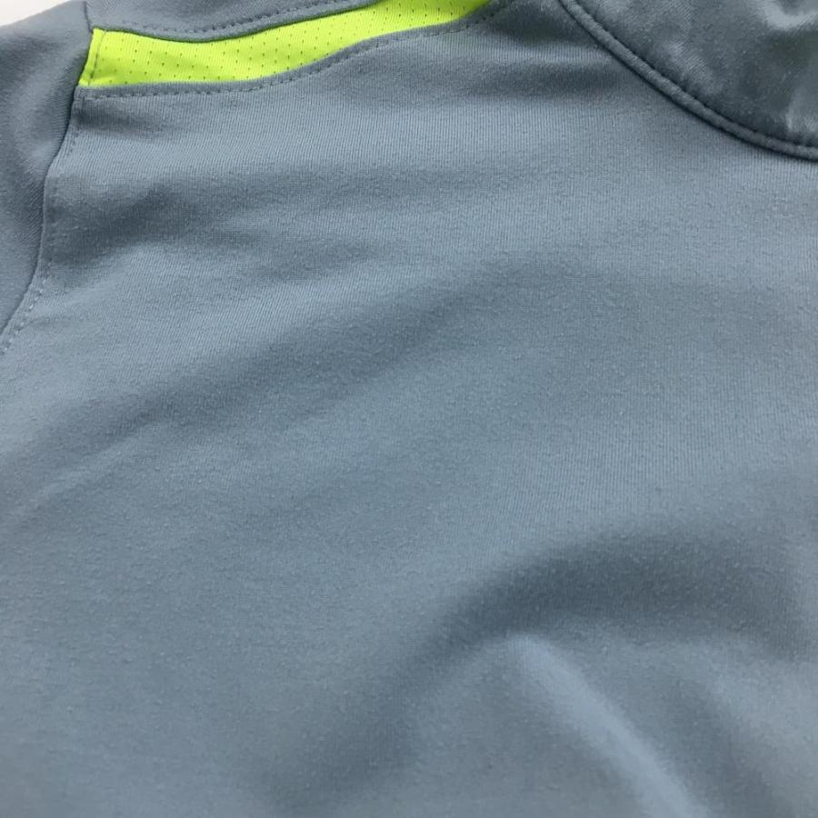 NIKE（ナイキ） ナイキゴルフ 長袖ハイネックシャツ グレー×蛍光
