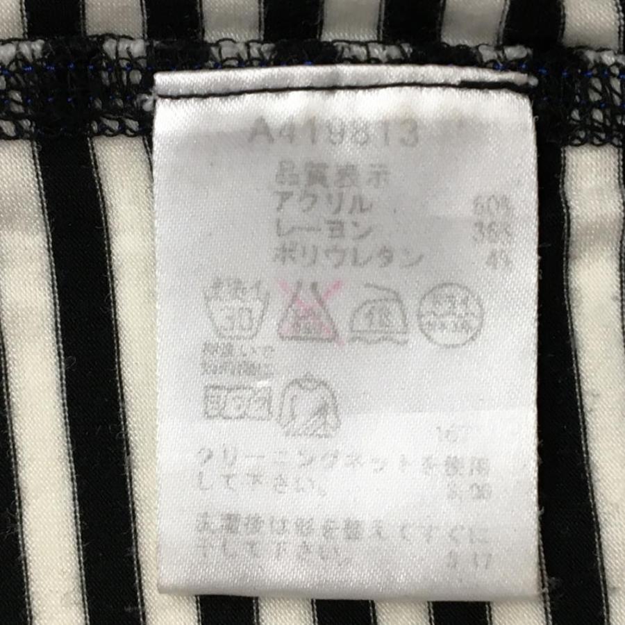 archivio - 【美品】アルチビオ 長袖ハイネックシャツ 白×黒 袖ライン インナーシャツ レディース 38(M) ゴルフウェア archivio archivio（アルチビオ） 長袖ハイネックシャツ 白×黒 ボーダー 胸ロゴ