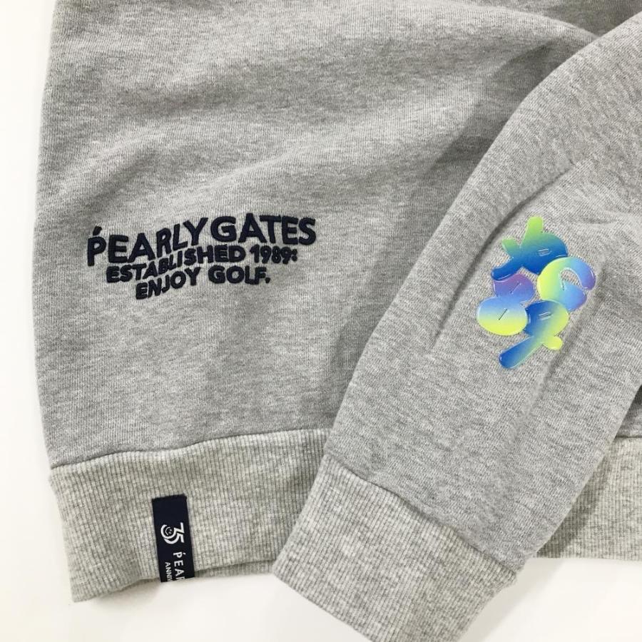 PEARLY GATES（パーリーゲイツ） トレーナー 杢ライトグレー 35周年