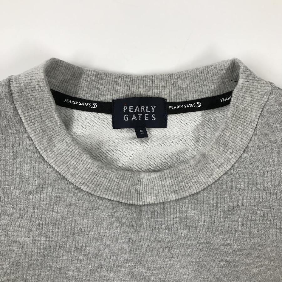 PEARLY GATES（パーリーゲイツ） トレーナー 杢ライトグレー 35周年