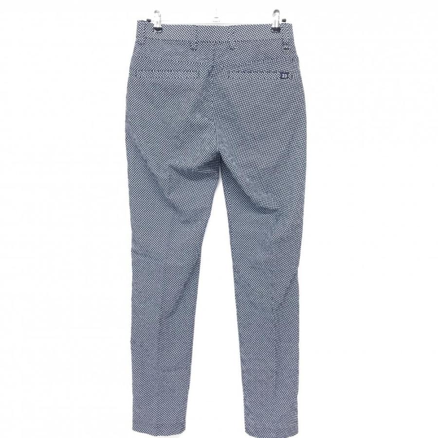 23区GOLF 【新品】23区ゴルフ パンツ ネイビー×白 千鳥格子風 撥水