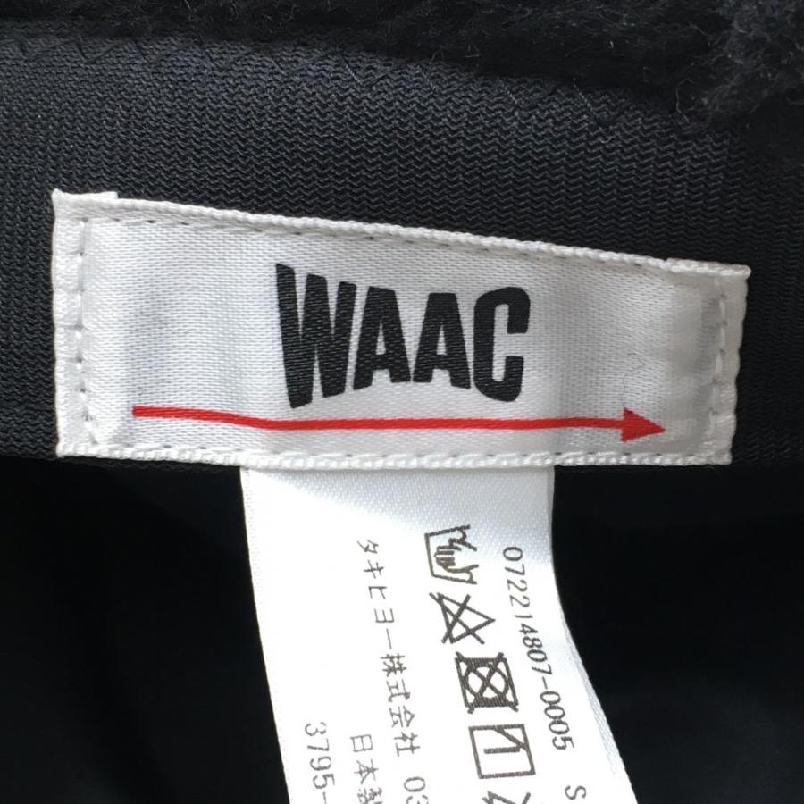 WAAC 【新品】ワック ボアハット 黒×白 ロゴ刺しゅう 1098 ゴルフ