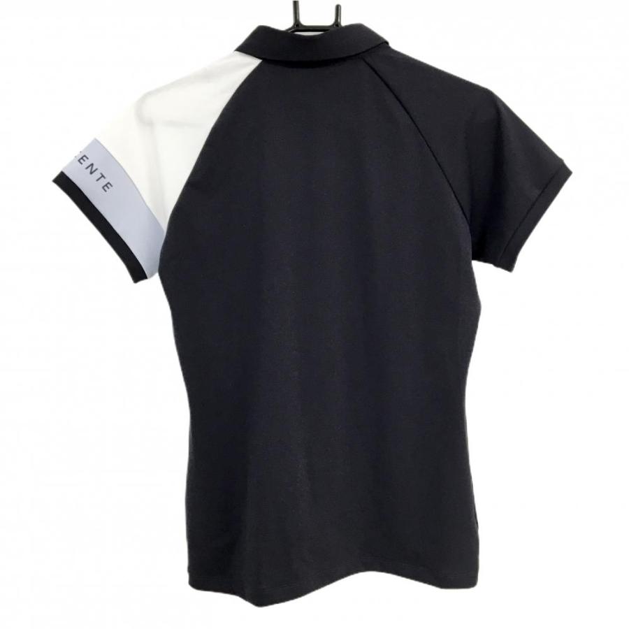 DESCENTE GOLF 【新品】デサントゴルフ 半袖ポロシャツ ネイビー×白