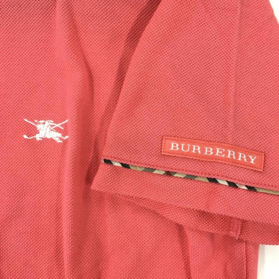 BURBERRY（バーバリー） バーバリーゴルフ 半袖ポロシャツ ピンク ロゴ