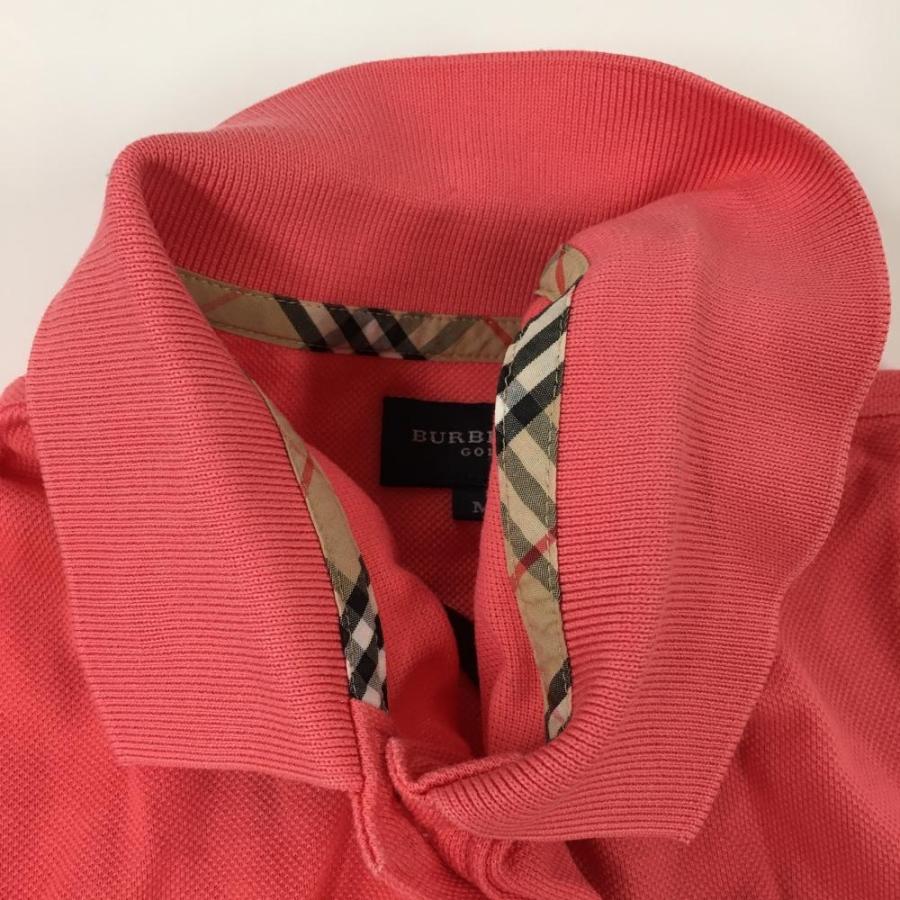 新品タグ付き　BURBERRY GOLF　半袖 ポロシャツ　ワンピース　LL BURBERRY（バーバリー） バーバリーゴルフ 半袖ポロシャツ ピンク ロゴ