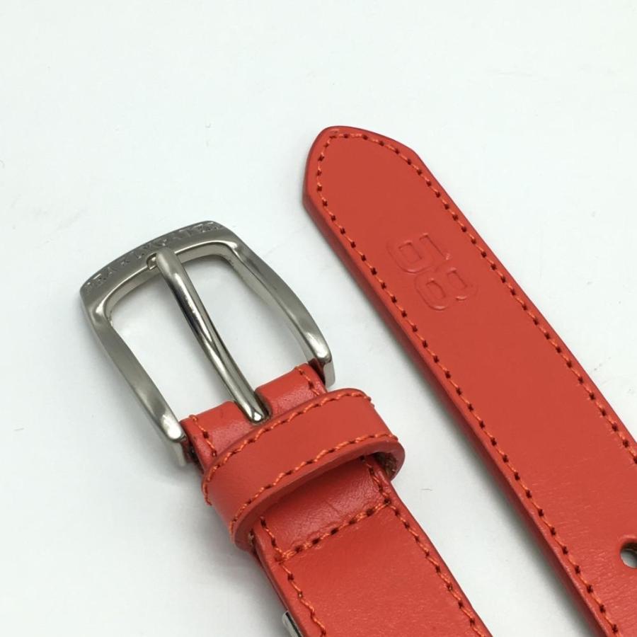 PEARLY GATES（パーリーゲイツ） ベルト オレンジ 立体ロゴ レディース