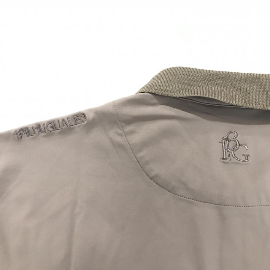 【超美品】ウノピゥウノウグァーレトレゴルフ 半袖ポロシャツ ダークベージュ ストレッチ メンズ VI(XL) ゴルフウェア 1PIU1UGUALE3