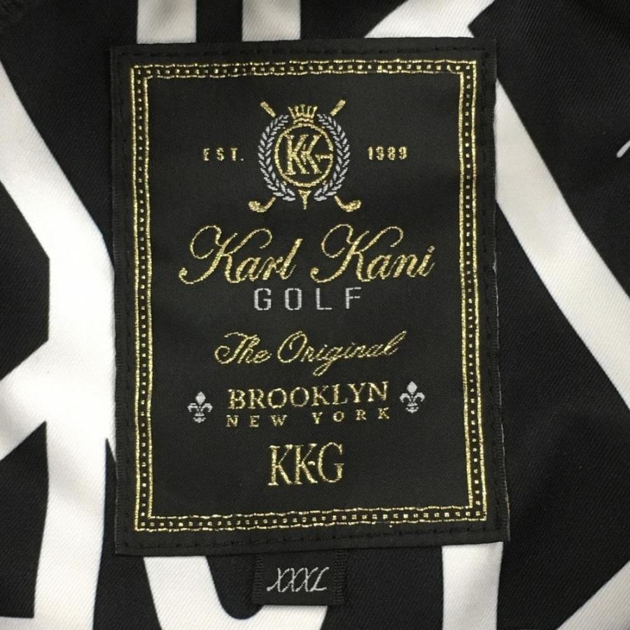 Karl Kani（カールカナイ） Karl Kani Golf 中綿ベスト 黒×白 総柄