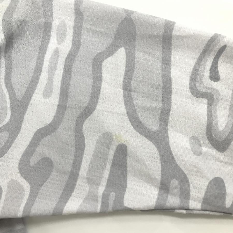 OAKLEY（オークリー） ジップパーカー 白×ライトグレー 総柄 メンズ XL 