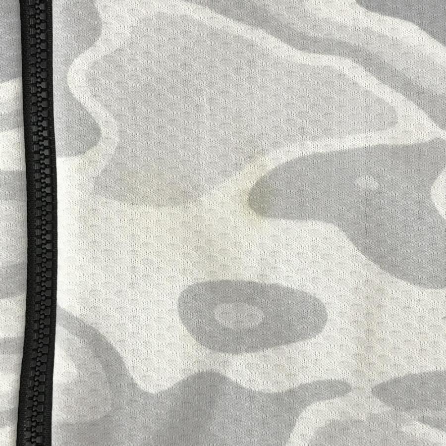 OAKLEY（オークリー） ジップパーカー 白×ライトグレー 総柄 メンズ XL
