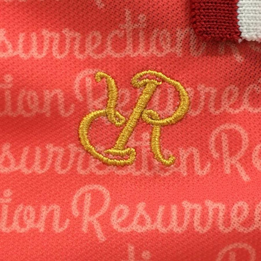 Resurrection 【超美品】レザレクション 半袖ポロシャツ レッド
