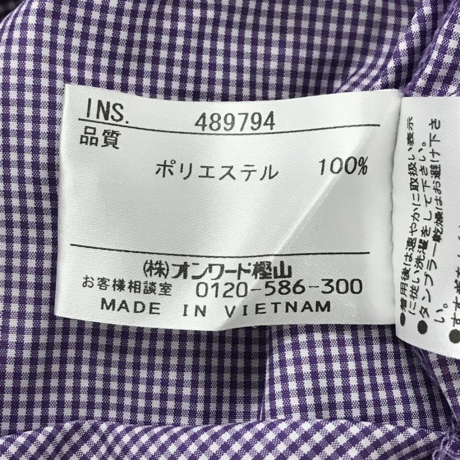 23区GOLF 【超美品】23区スポーツ ジャケット パープル×白 ギンガム 