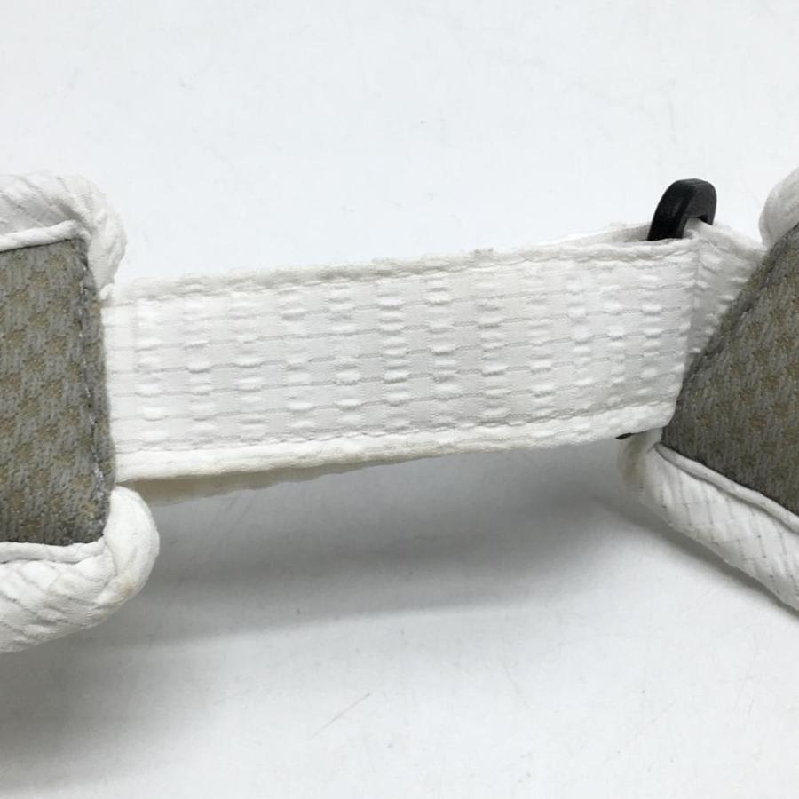 【美品】マスターバニー サンバイザー 白&times;黒 ロゴ刺しゅう FR   ゴルフウェア MASTER BUNNY EDITION