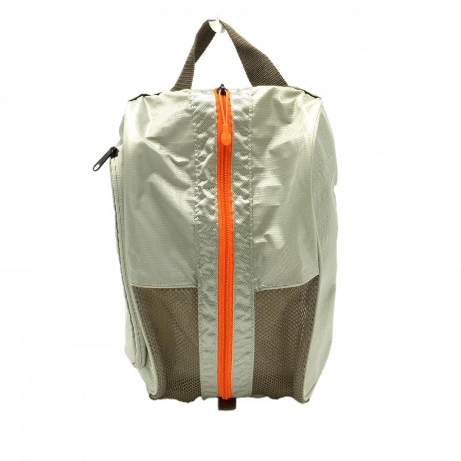 NIKE シューズケース オレンジ ×グレー NIKE（ナイキ） シューズケース グレー×オレンジ 一部メッシュ ゴルフ