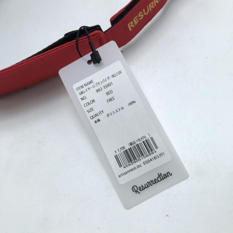 Resurrection 【新品】レザレクション サンバイザー レッド つば裏総柄