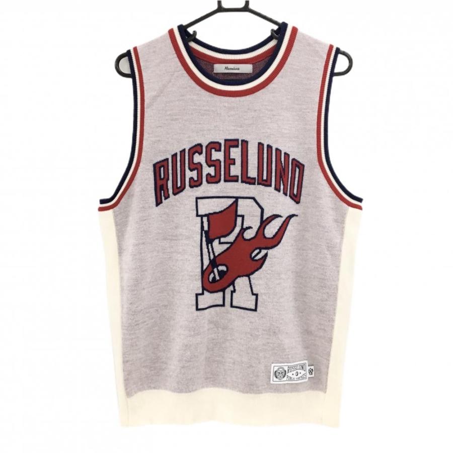 美品　RUSSELUNO ラッセルノ　メンズ　ベスト　7 Russeluno（ラッセルノ） 【超美品】ラッセルノ ニットベスト 白