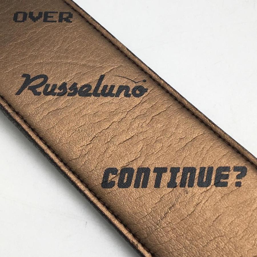 新品 未使用 Russeluno ラッセルノ ゴルフ ロゴベルト ブラウン Russeluno（ラッセルノ） 【美品】ラッセルノ セレーションベルト