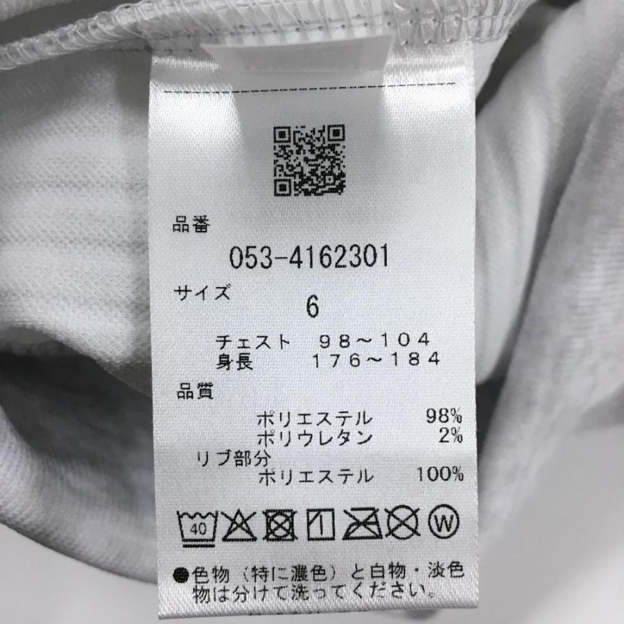 【新品】パーリーゲイツ トレーナー 杢ライトグレー 背面プリント ストライプ織生地 メンズ 6(XL) ゴルフウェア 2024年モデル PEARLY GATES_5
