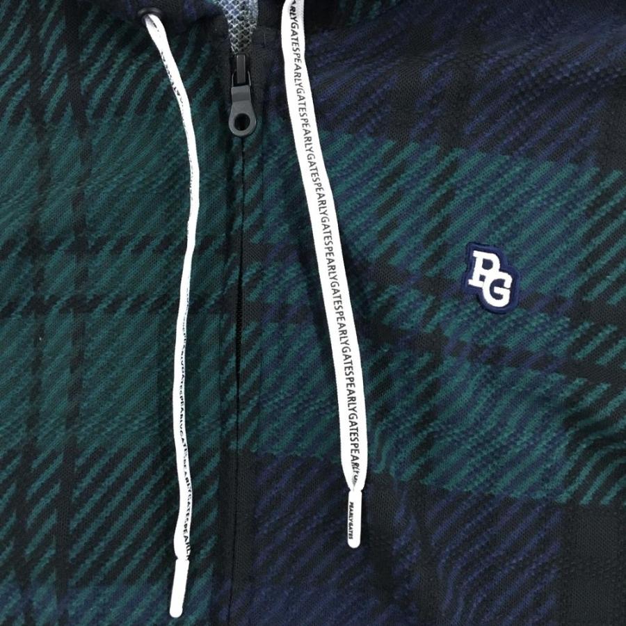 パーリーゲイツ PEARLYGATES ジップジャケット チェック グリーン M