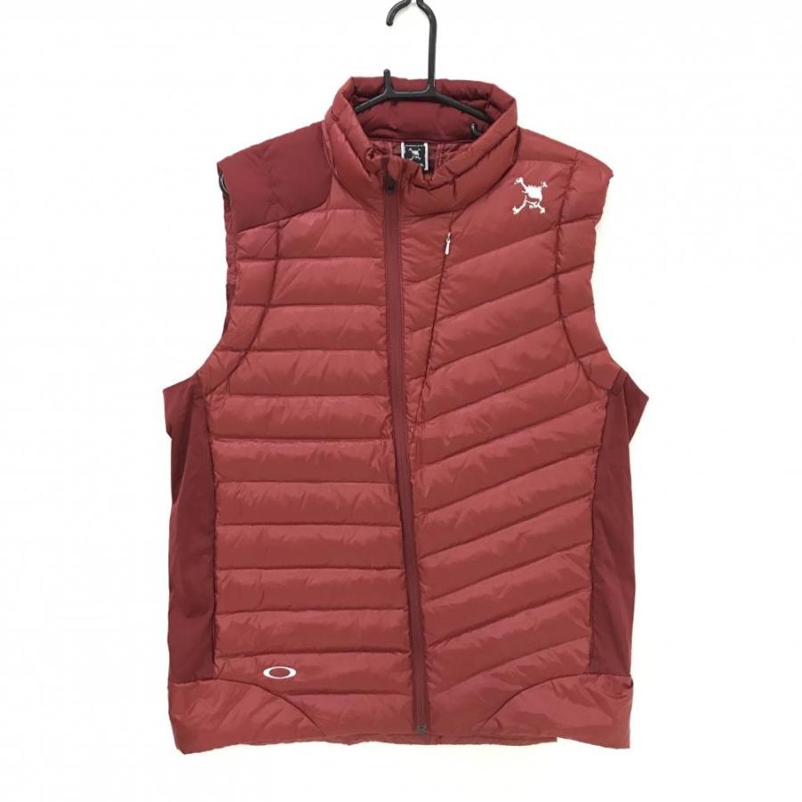 OAKLEY（オークリー） 【超美品】オークリー ダウンベスト レッド ロゴ