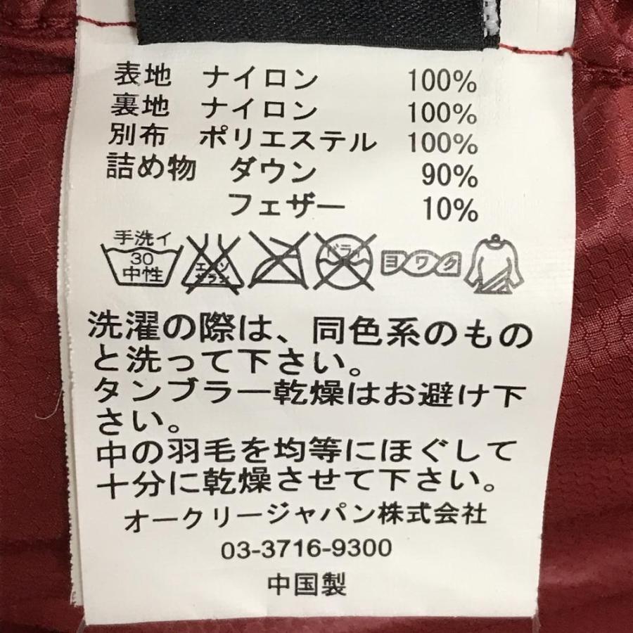 OAKLEY（オークリー） 【超美品】オークリー ダウンベスト レッド ロゴ