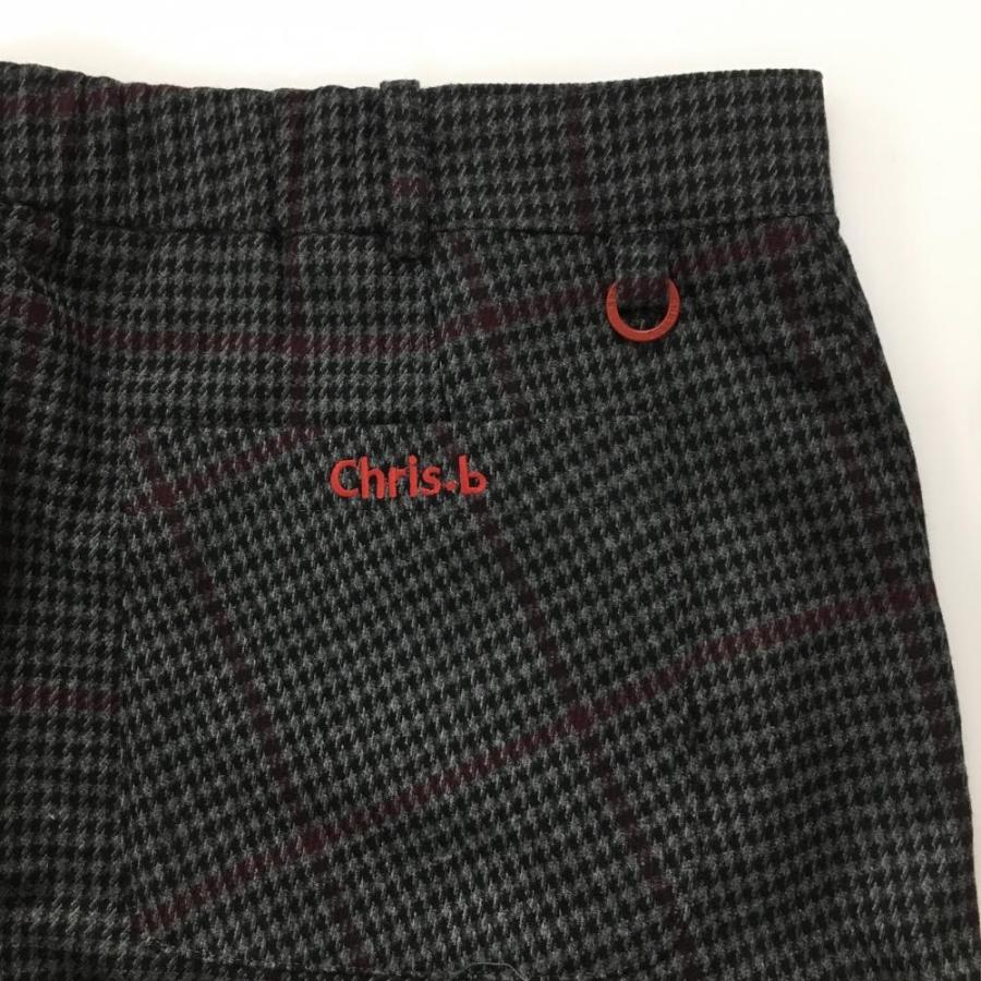 新品】クリスビー スカート グレー×黒 グレンチェック ウール混
