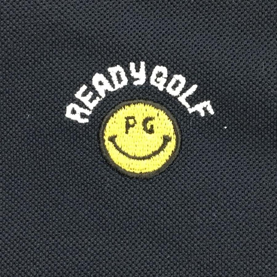 PEARLYGATES パーリーゲイツ スマイル ポロシャツ ニコちゃん PEARLY GATES（パーリーゲイツ） 半袖ポロシャツ ダークネイビー ニコ