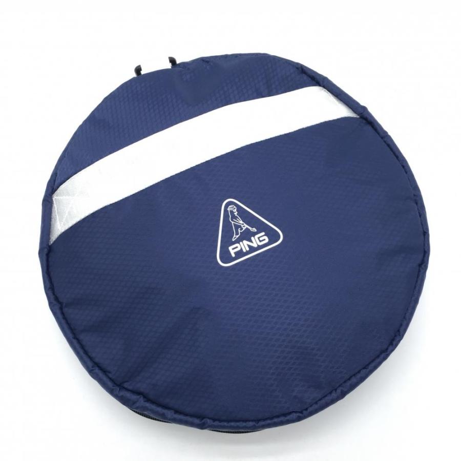 PING（ピン） 【新品】ピン フォルダブルボストンバッグ ネイビー×白
