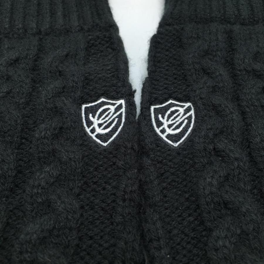 冬ゴルフオススメ‼️あったかウール❤BRIEFING ブラックお洒落総柄