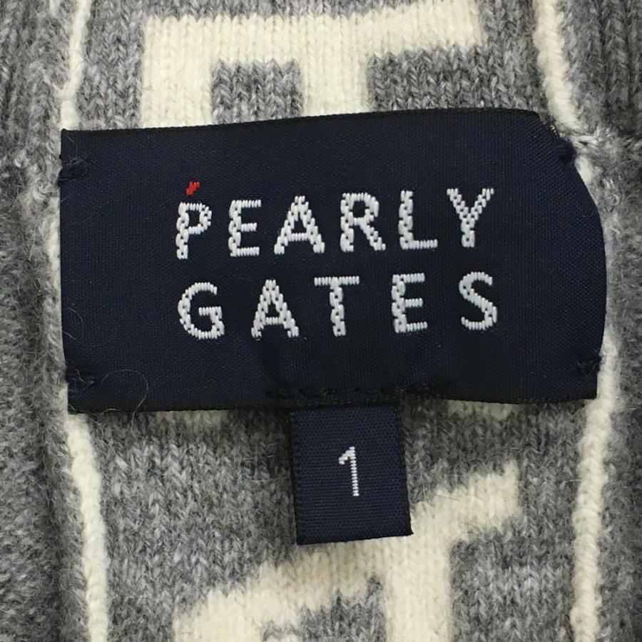 PEARLY GATES グレー ロゴセーター レディース新品未使用 PEARLY GATES（パーリーゲイツ） 【超美品】パーリーゲイツ セーター