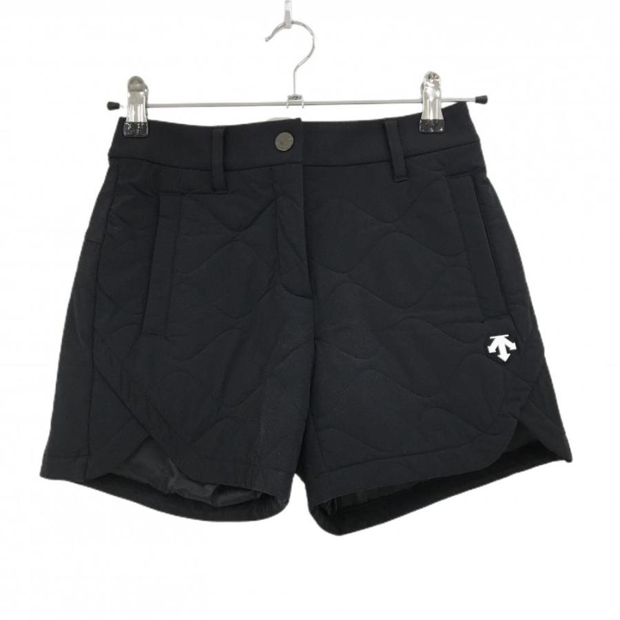 希少 デサントゴルフ 高級フェザー入り防風ダウンパンツ スリムフィット 中田英寿 DESCENTE GOLF デサントゴルフ パンツ ライトグレー ロゴ刺しゅう黒