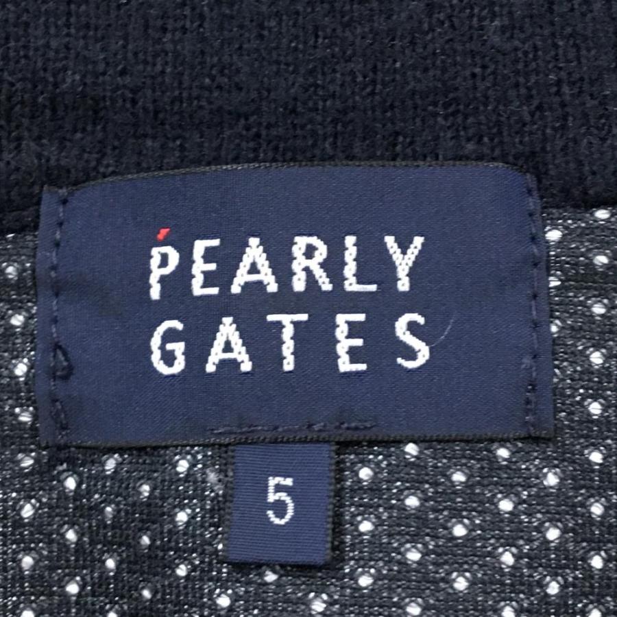 PEARLY GATES ゴルフ用ベスト ネイビー/ホワイトサイズ1 PEARLY GATES（パーリーゲイツ） ニットベスト ネイビー×白 フロント