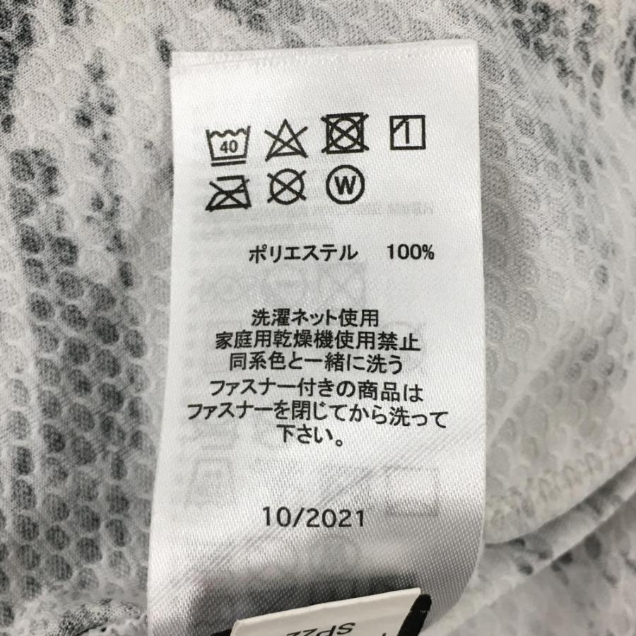 OAKLEY（オークリー） 【美品】オークリー ジップパーカー 白×黒 総柄