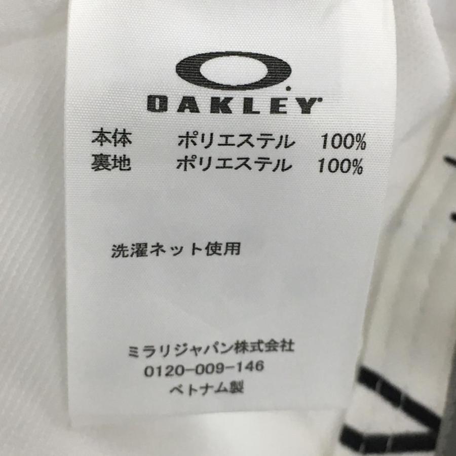 OAKLEY（オークリー） パンツ 白×黒 総柄 ロゴ刺しゅう メンズ 34 