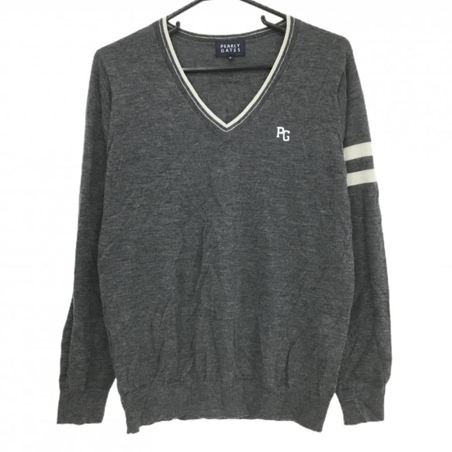 【あさぶーさん専用】PEARLY GATES ニットセーター ダークグレー PEARLY GATES（パーリーゲイツ） 【美品】パーリーゲイツ セーター