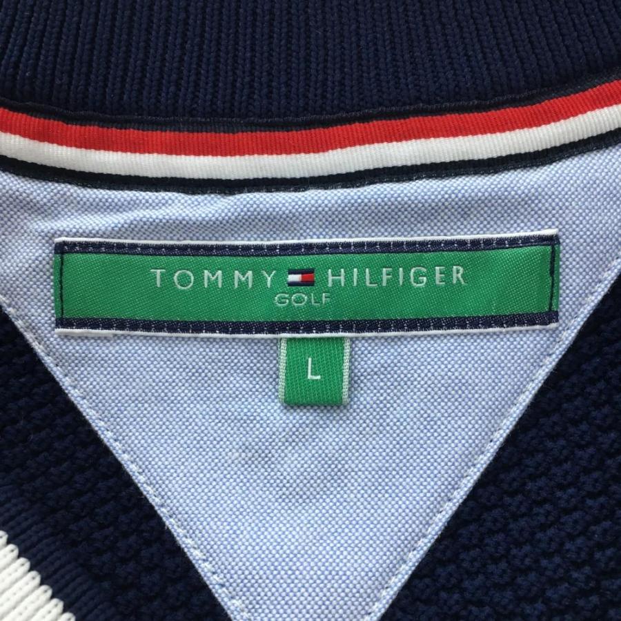 新品 トミーヒルフィガーゴルフ ニット セーター ケーブル編み