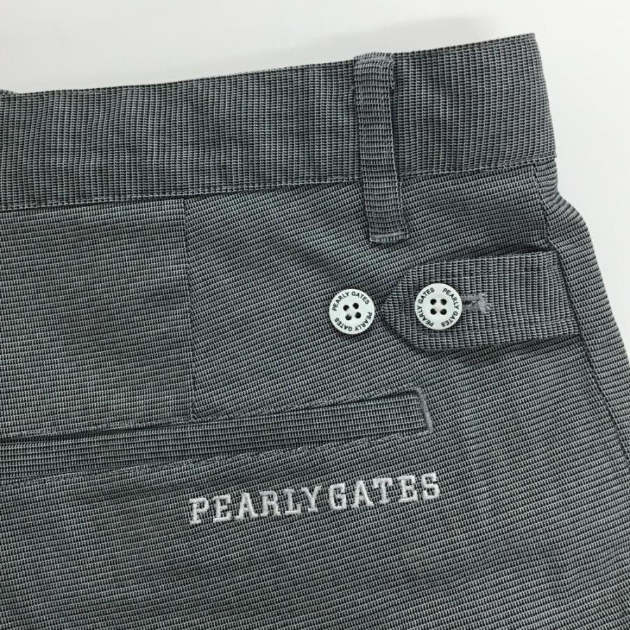 PEARLY GATES（パーリーゲイツ） ハーフパンツ 黒×白 総柄地模様