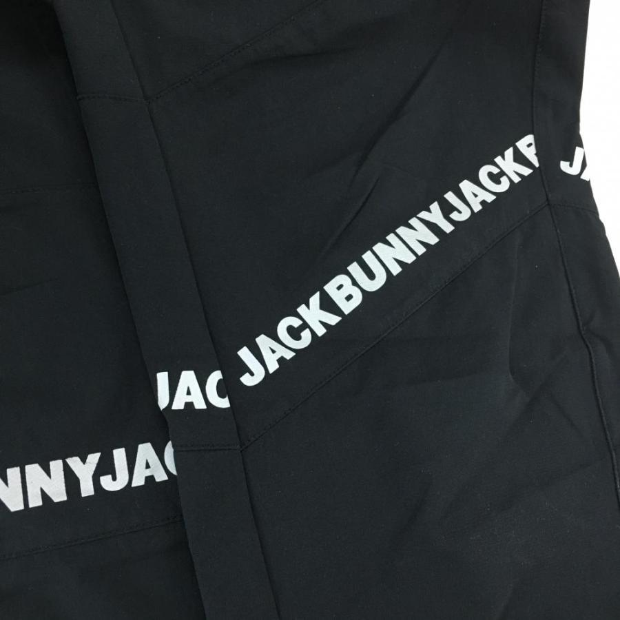 Jack Bunny!!（ジャックバニー） パンツ 黒×白×グレー ロゴプリント