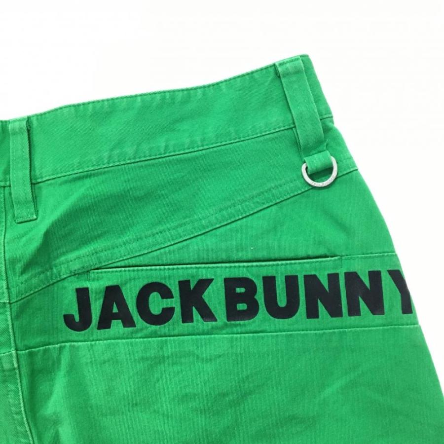 Jack Bunny!!（ジャックバニー） パンツ グリーン×黒 後ろロゴプリント
