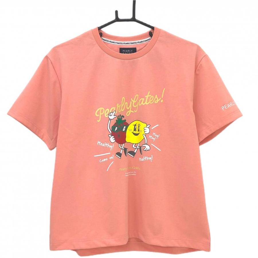 新品★PGG パーリーゲイツ 半袖Tシャツ スモーキーピンク ５ PEARLY GATES（パーリーゲイツ） 【超美品】パーリーゲイツ Tシャツ