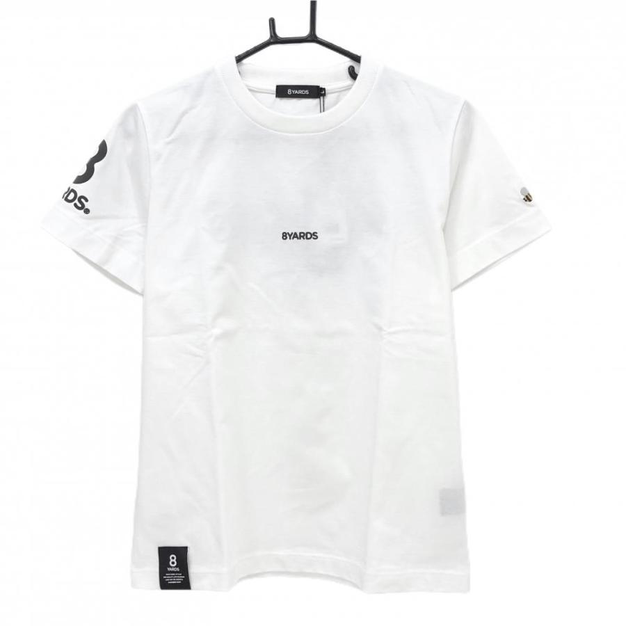 新品】ハチヤーズ Tシャツ 白×黒 立体ロゴ オーガニックコットン